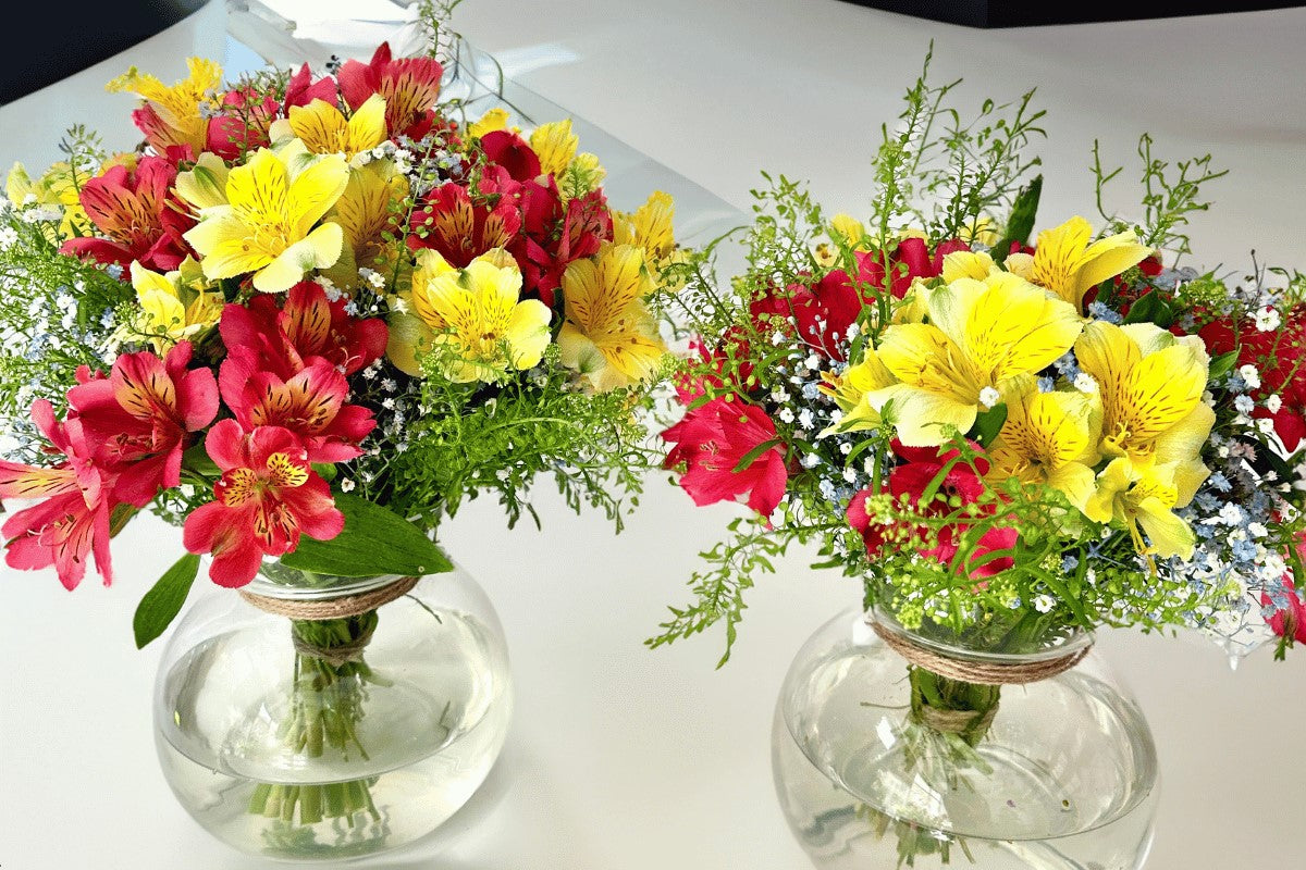 Flower arrangement for lobby