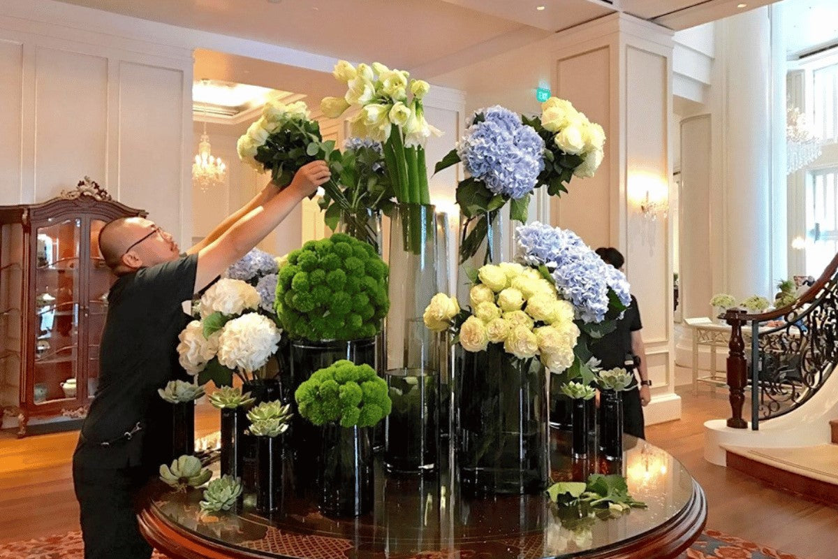 Flower arrangement for lobby UAE