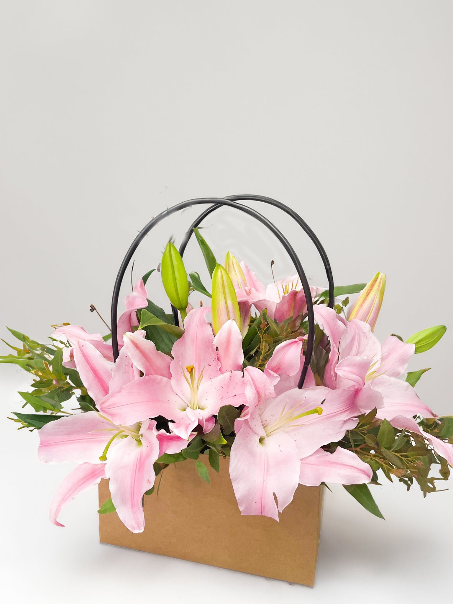 Pink lily bag
