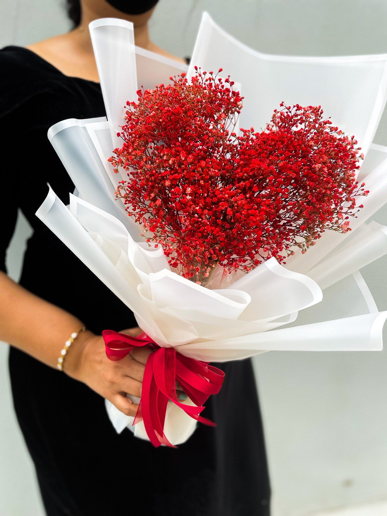 All of my heart – baby breath bouquet