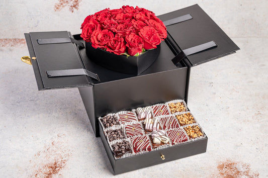Valentine's Day Rose & Brownie box
