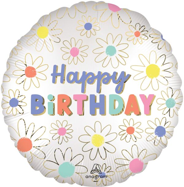 Happy birthday Helium balloons